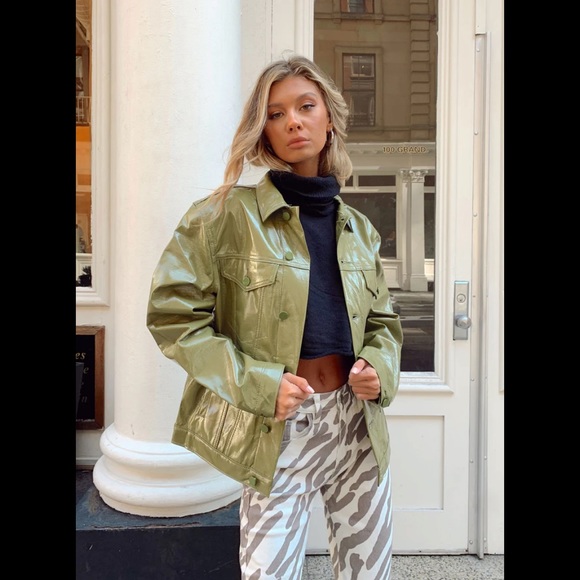 Oversized Faux Leather Jacket - Picture 3 of 7